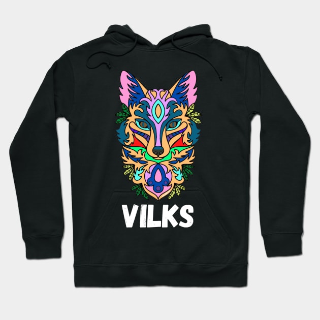 Vilks latviski latviešu valoda Hoodie by LukjanovArt